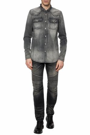 Denim shirt with decorative buttons, zdjęcie 2 Denim shirt with decorative buttons od Balmain